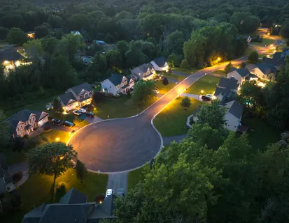 Well-staged living room